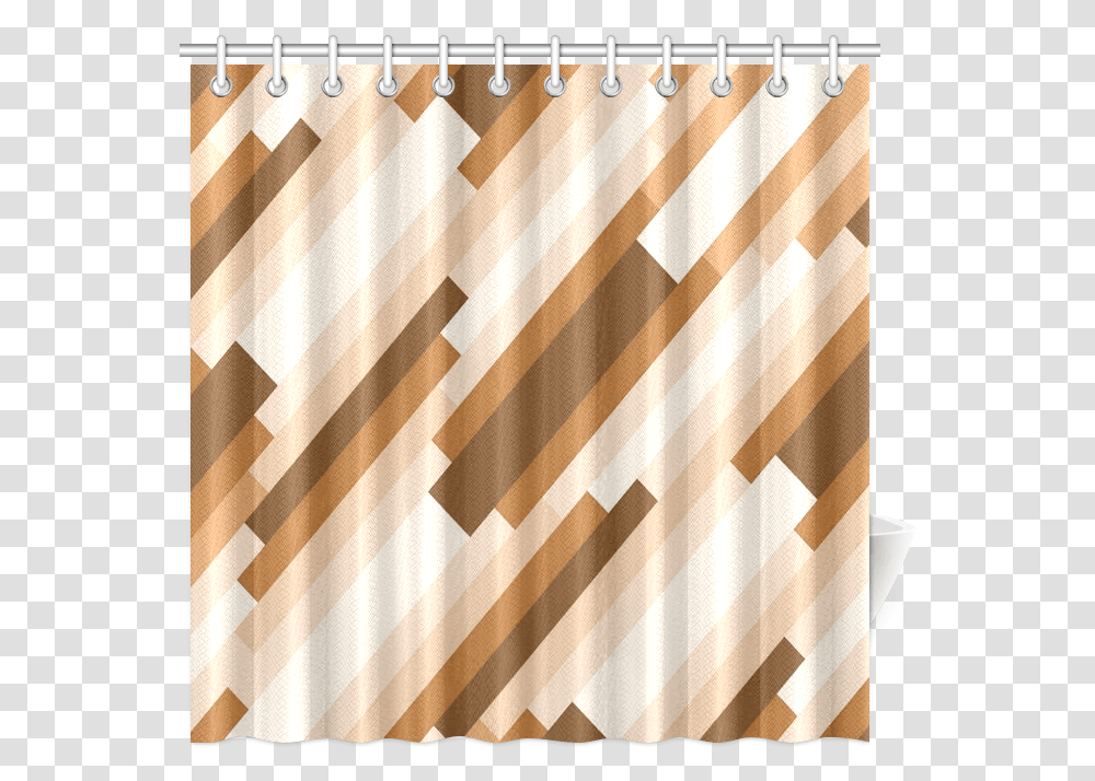 Shades Of Brown Diagonal Stripes Shower Curtain 72 Curtain, Home Decor, Rug, Texture, Linen Transparent Png