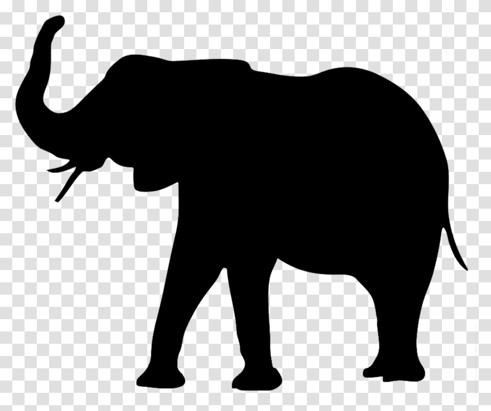 Shadow Clipart African Elephant Silhouette, Wildlife, Animal, Mammal, Bow Transparent Png