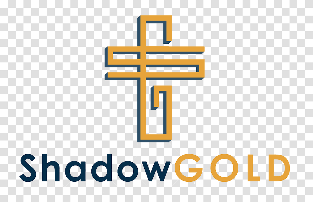 Shadow Gold Cross, Alphabet, Logo Transparent Png