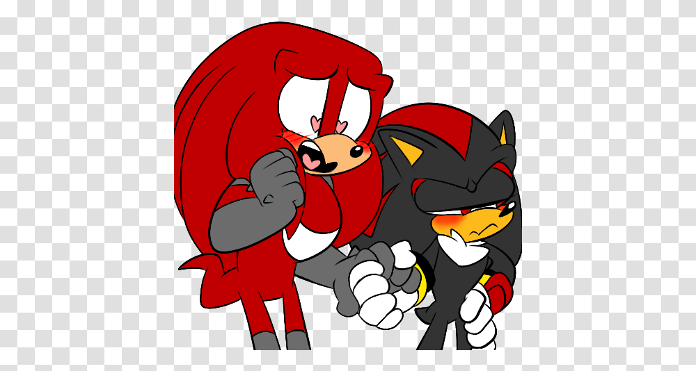 Shadow Just Asked Out His Crush Shadow And Knuckles Love, Hand, Graphics, Art Transparent Png