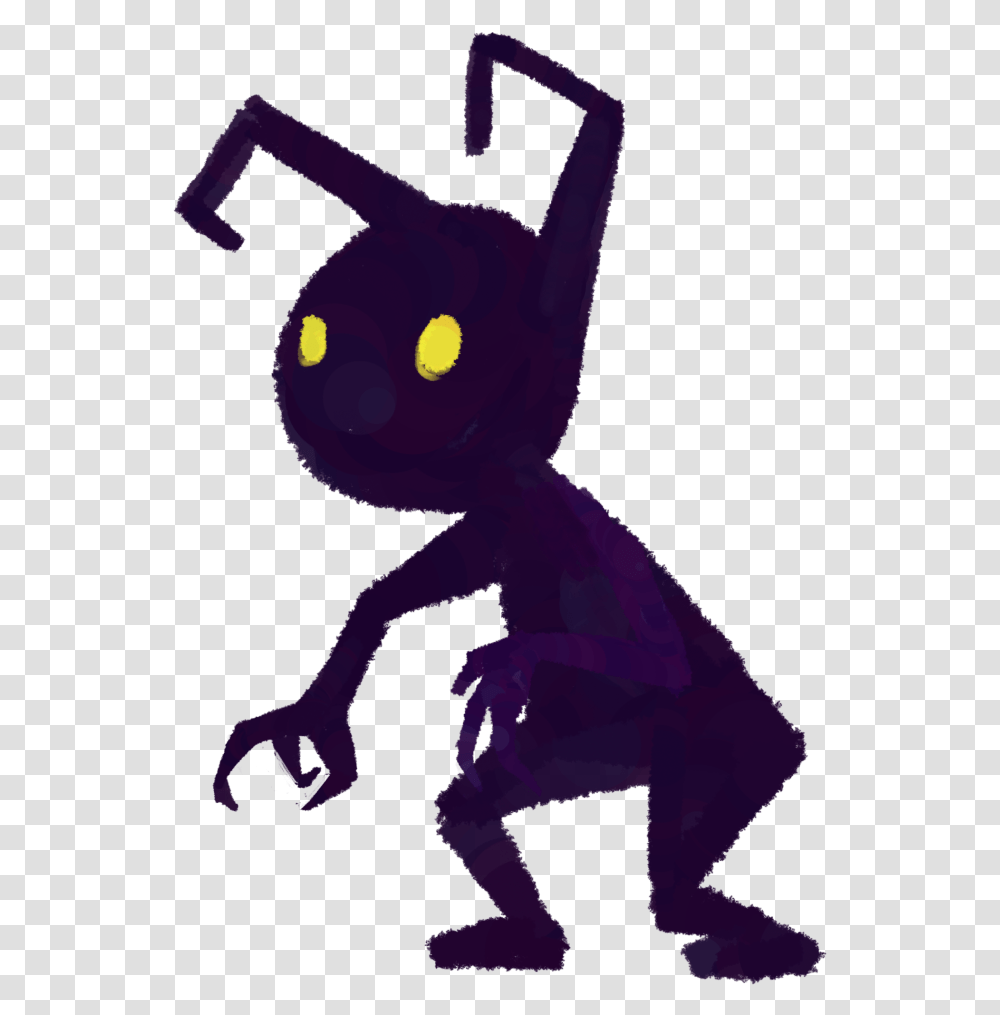 Shadow Kingdom Hearts Heartless Drawing, Animal, Reptile, Invertebrate, Insect Transparent Png
