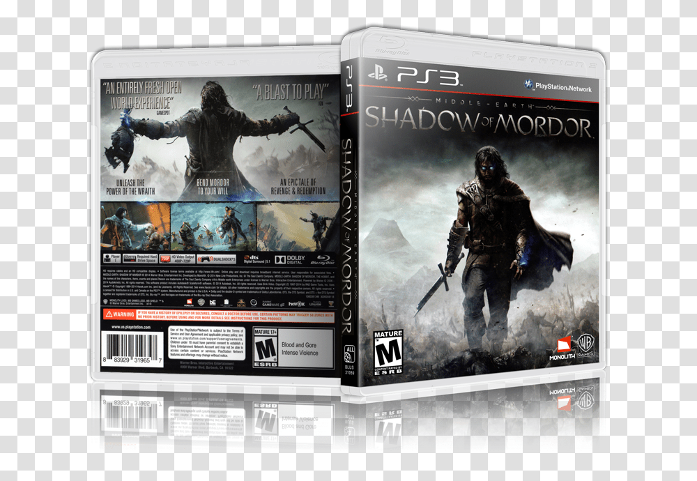 Shadow Of Mordor Xbox One, Person, Human, Poster, Advertisement Transparent Png