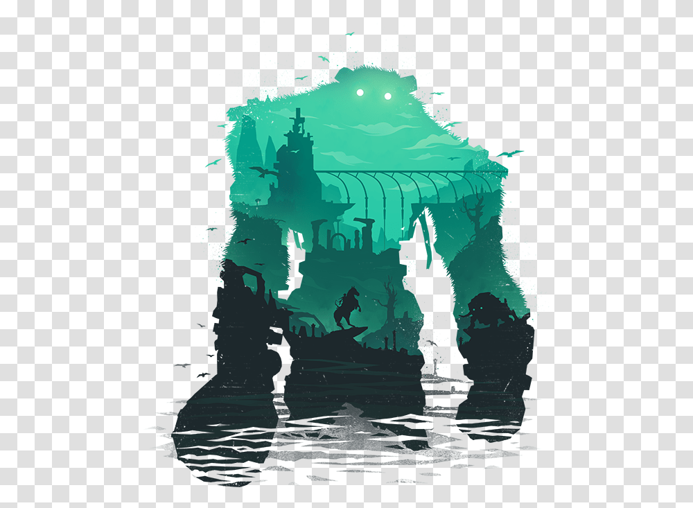 Shadow Of The Colossus Image Minimalist Shadow Of The Colossus, Nature, Outdoors, Water, Land Transparent Png