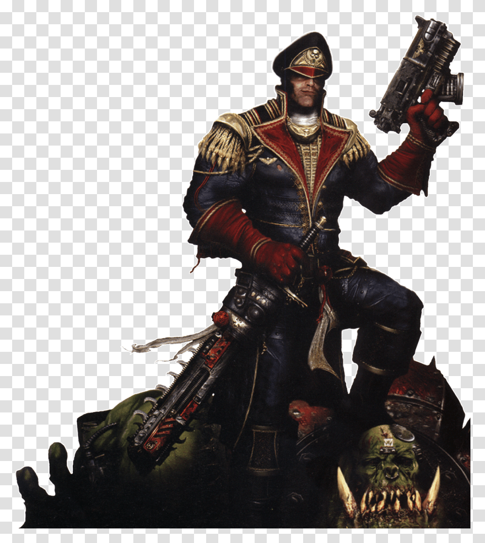 Shadow Of War Eurogamer Warhammer 40k Commissar, Person, Human, Weapon, Weaponry Transparent Png