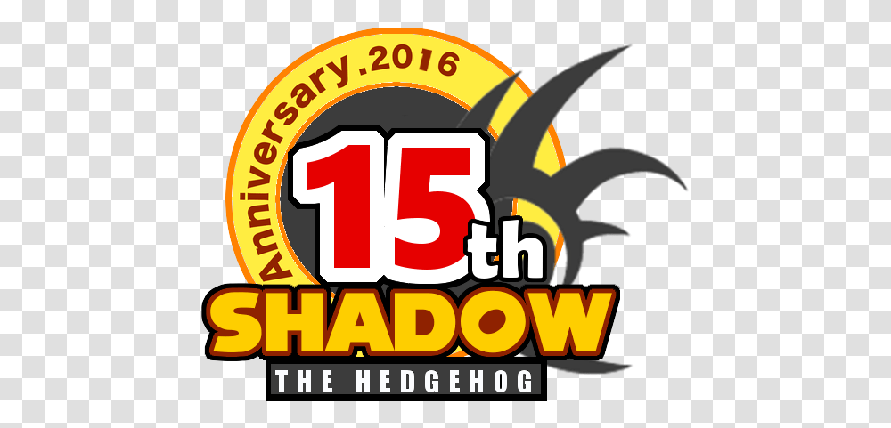 Shadow The Hedgehog 15th Anniversary, Label, Logo Transparent Png