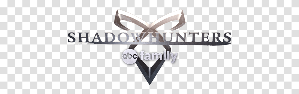 Shadowhunters And Abc Family Logos Emblem, Symbol, Text, Alphabet, Arrow Transparent Png