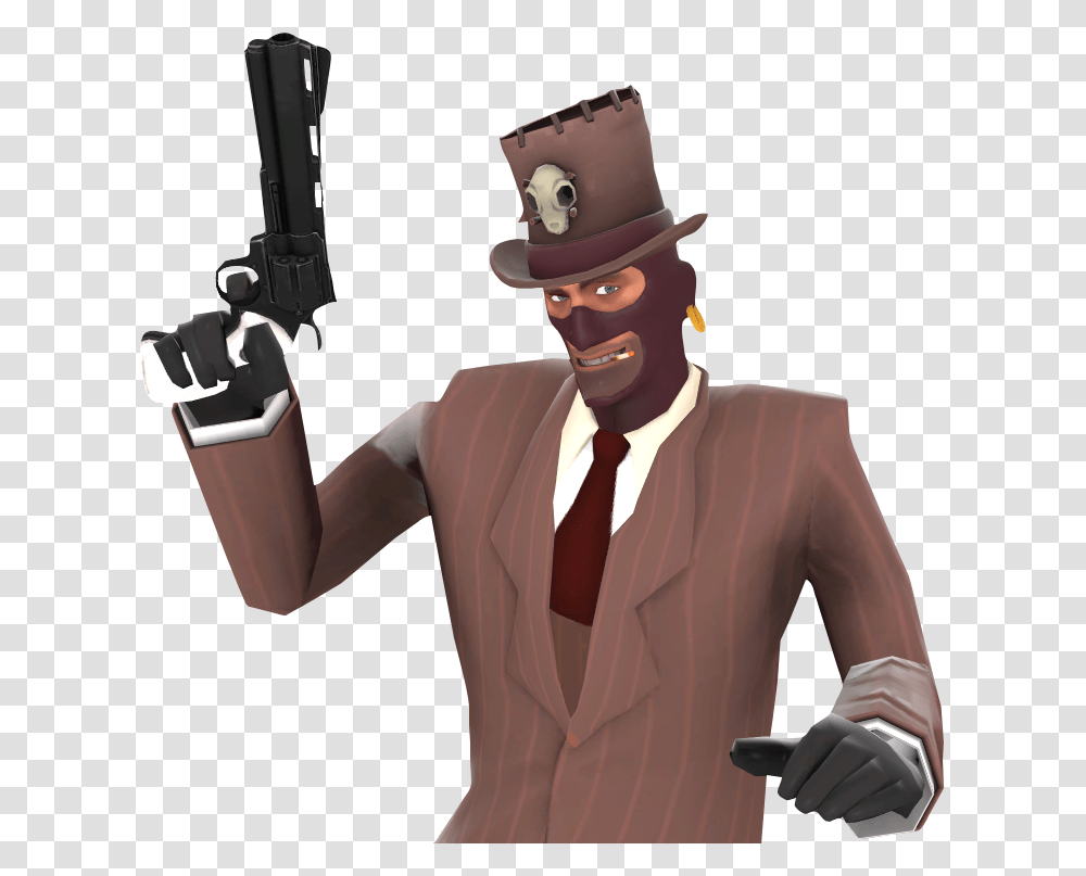 Shadowman's Shade Tf2 Spy Halloween Hats, Tie, Accessories, Accessory, Weapon Transparent Png