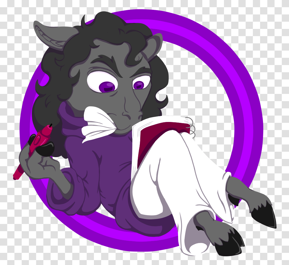 Shady Black Sheep Icon Cartoon, Purple, Face, Toy Transparent Png