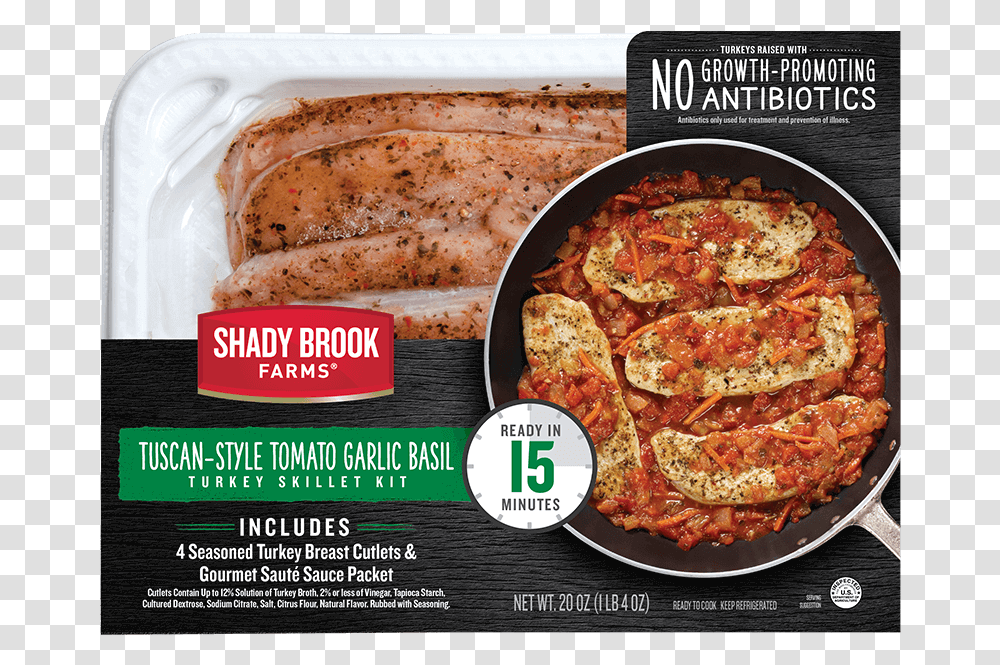 Shady Brook Farms Turkey Skillet Kit, Pizza, Food, Advertisement, Poster Transparent Png