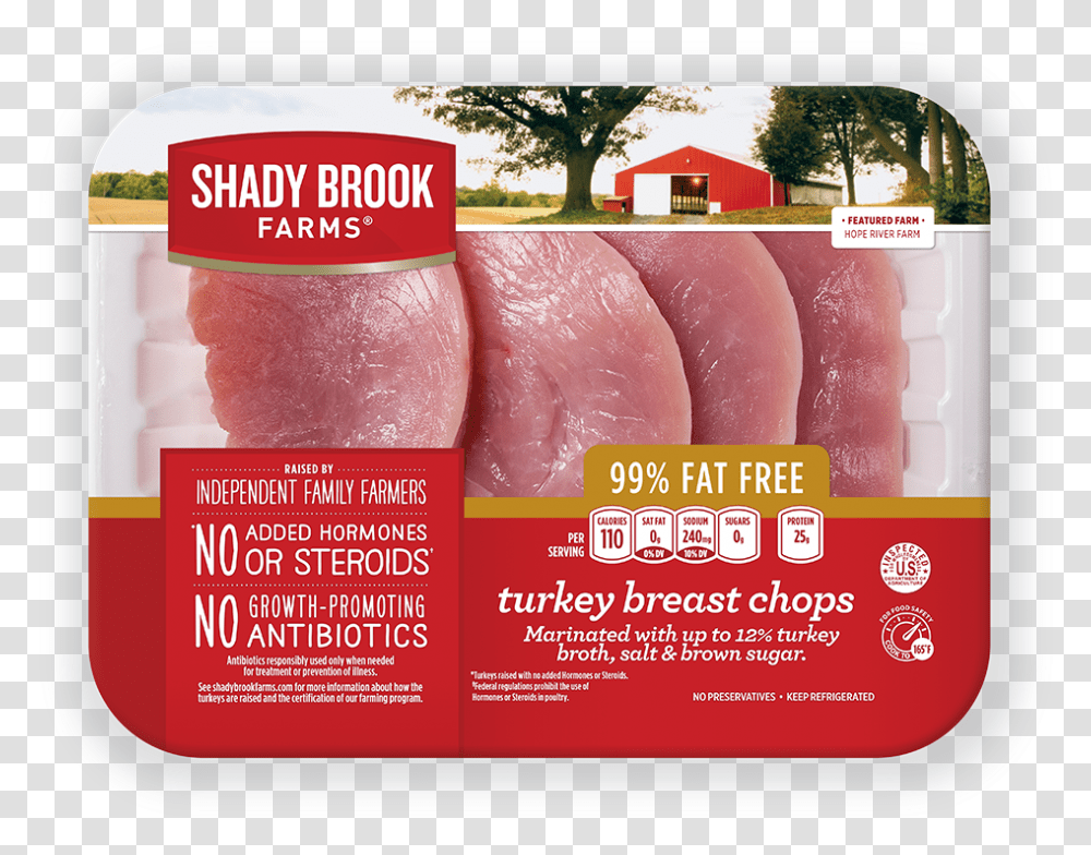 Shady Brook Turkey Breast Chops, Advertisement, Poster, Flyer, Paper Transparent Png
