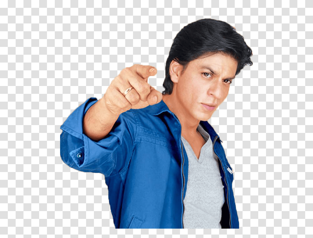 Shahrukh Khan Pointing At You, Person, Face, Hand, Finger Transparent Png