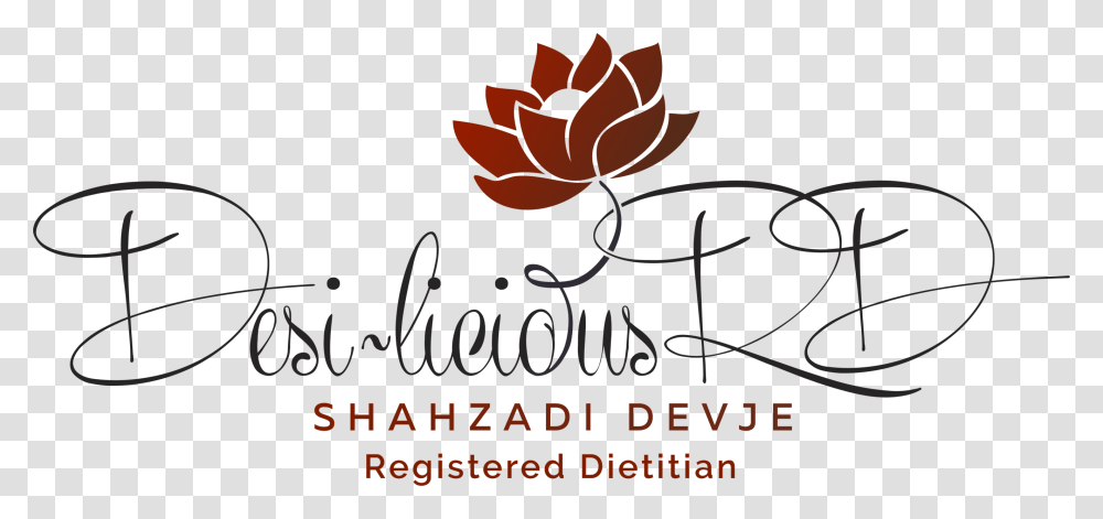 Shahzadi Devje Desilicious Rd Logo, Handwriting, Calligraphy, Plant Transparent Png