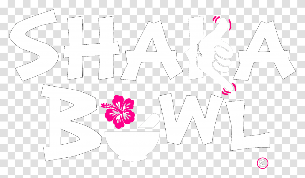 Shaka Bowl S Logo In White Shaka Bowl, Cross, Stencil Transparent Png