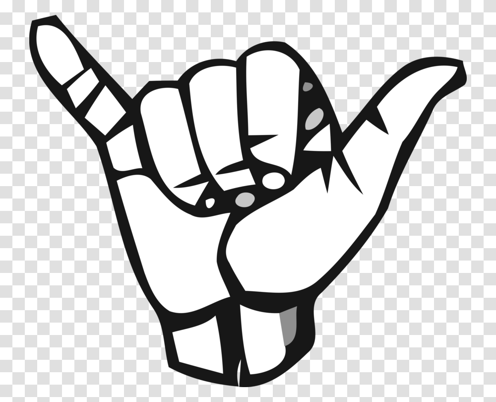 Shaka Drawing Symbol Hate You Hand Sign, Fist Transparent Png