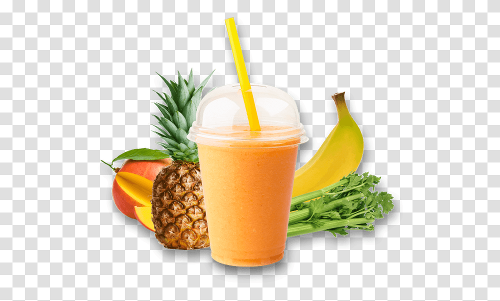 Shake Fruit In A Cup, Plant, Pineapple, Food, Juice Transparent Png