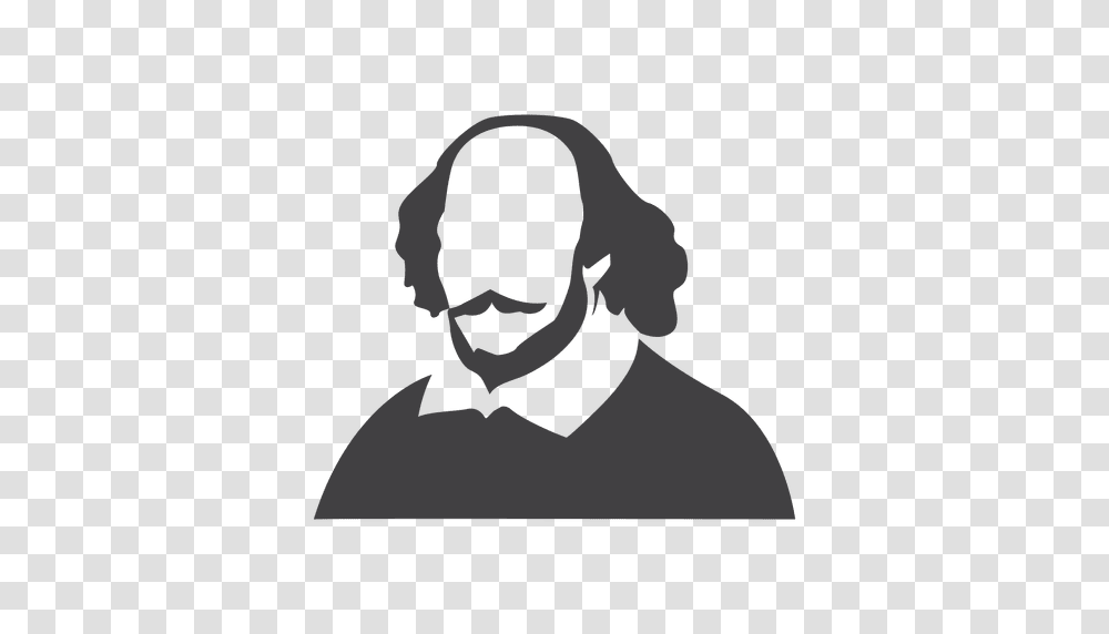 Shakespeare Silhouette, Green, Face, Painting Transparent Png