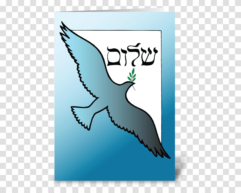 Shalom At Passover Dove Greeting Card Bird Of Prey, Eagle, Animal Transparent Png