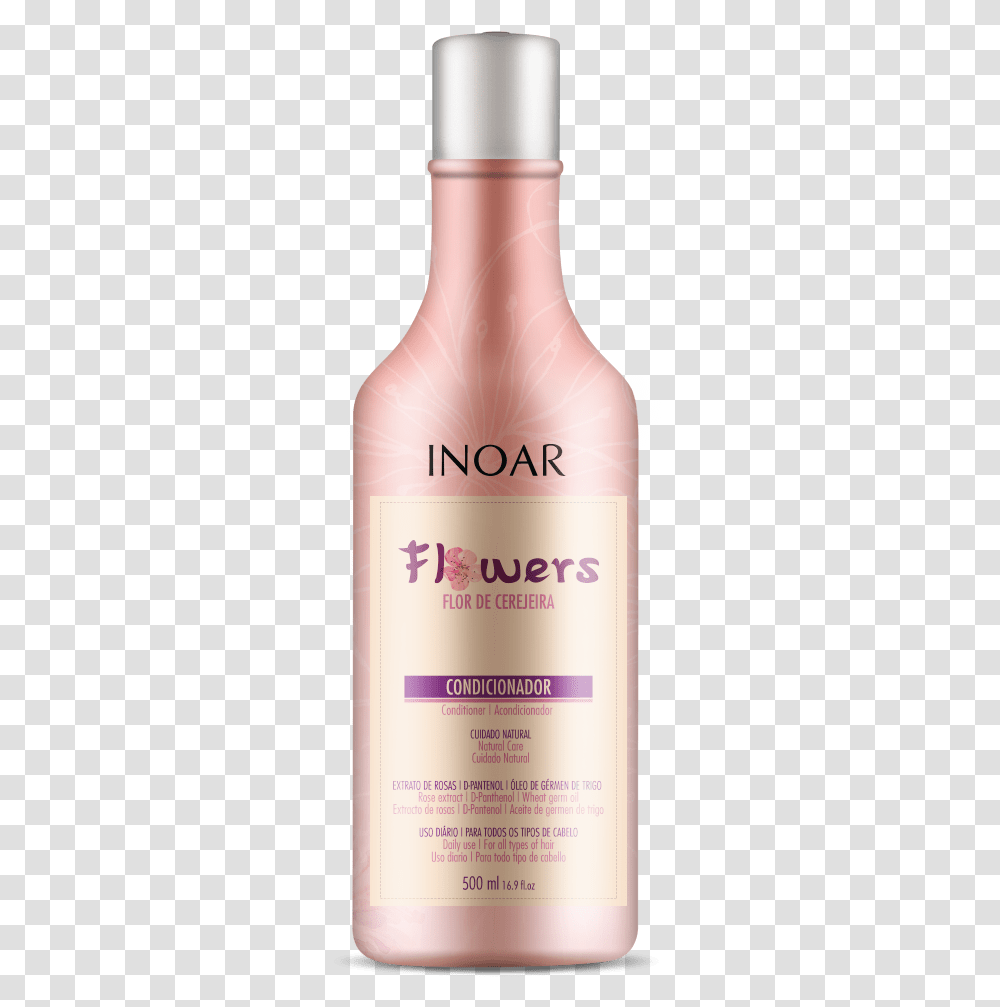 Shampoo Inoar Flower, Bottle, Alcohol, Beverage, Drink Transparent Png