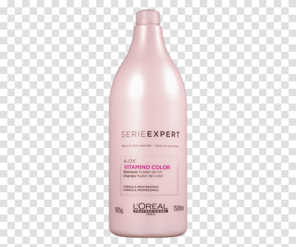 Shampoo Loreal Vitamino Color, Cosmetics, Aluminium, Bottle, Milk Transparent Png