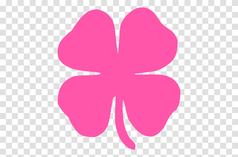 Shamrock Pink Clip Art Vector Clip Art Online Pink Four Leaf Clover, Plant, Petal, Flower, Blossom Transparent Png