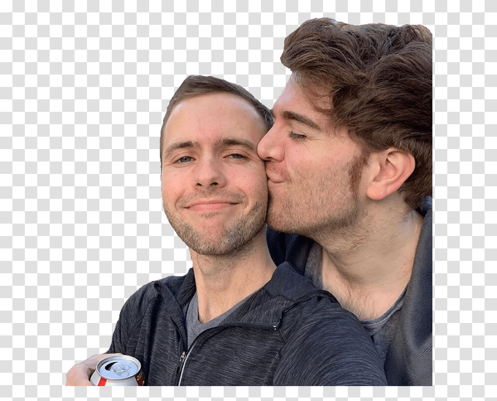 Shanedawson Rylandadams Youtubers Pngs Shane Dawson Ryland Adams Kiss, Person, Human, Finger, Tin Transparent Png