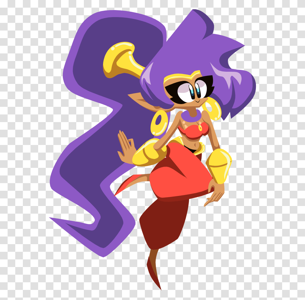 Shantae Half Genie Hero Cartoon, Performer, Plant, Purple, Flower Transparent Png
