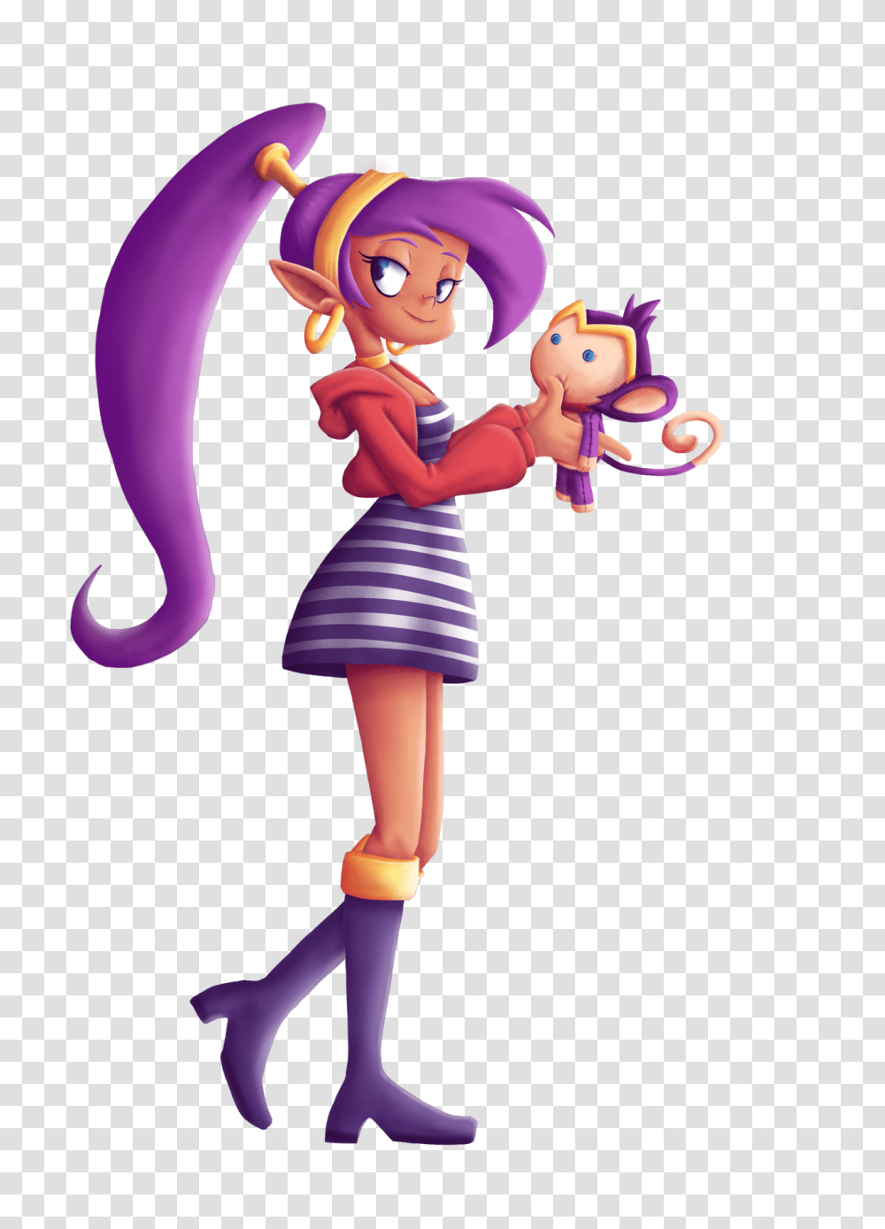 Shantae In Casual Clothing I Also Made A Speed, Doll, Toy, Person Transparent Png