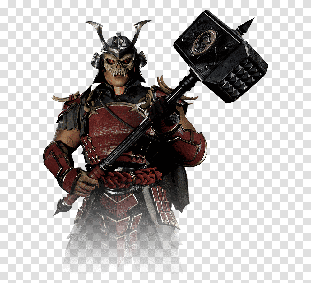 Shao Kahn Hammer, Samurai, Person, Human, Photography Transparent Png