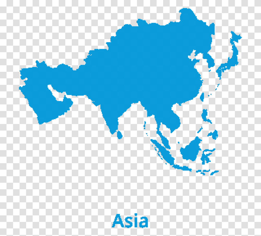 Shape Of Asia Continent, Plot, Map, Diagram, Atlas Transparent Png