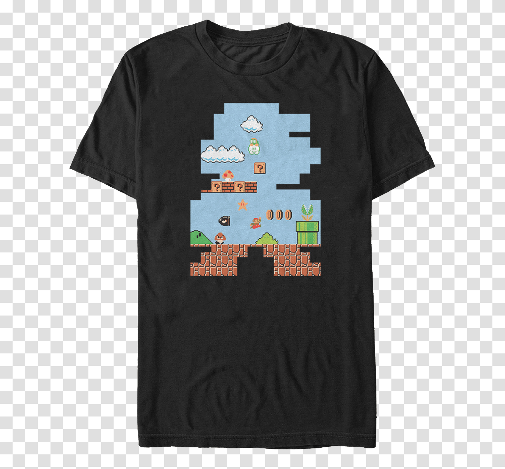Shape Of Super Mario T Shirt T Shirt Frikis Mario Bros, Apparel, T-Shirt, Plant Transparent Png