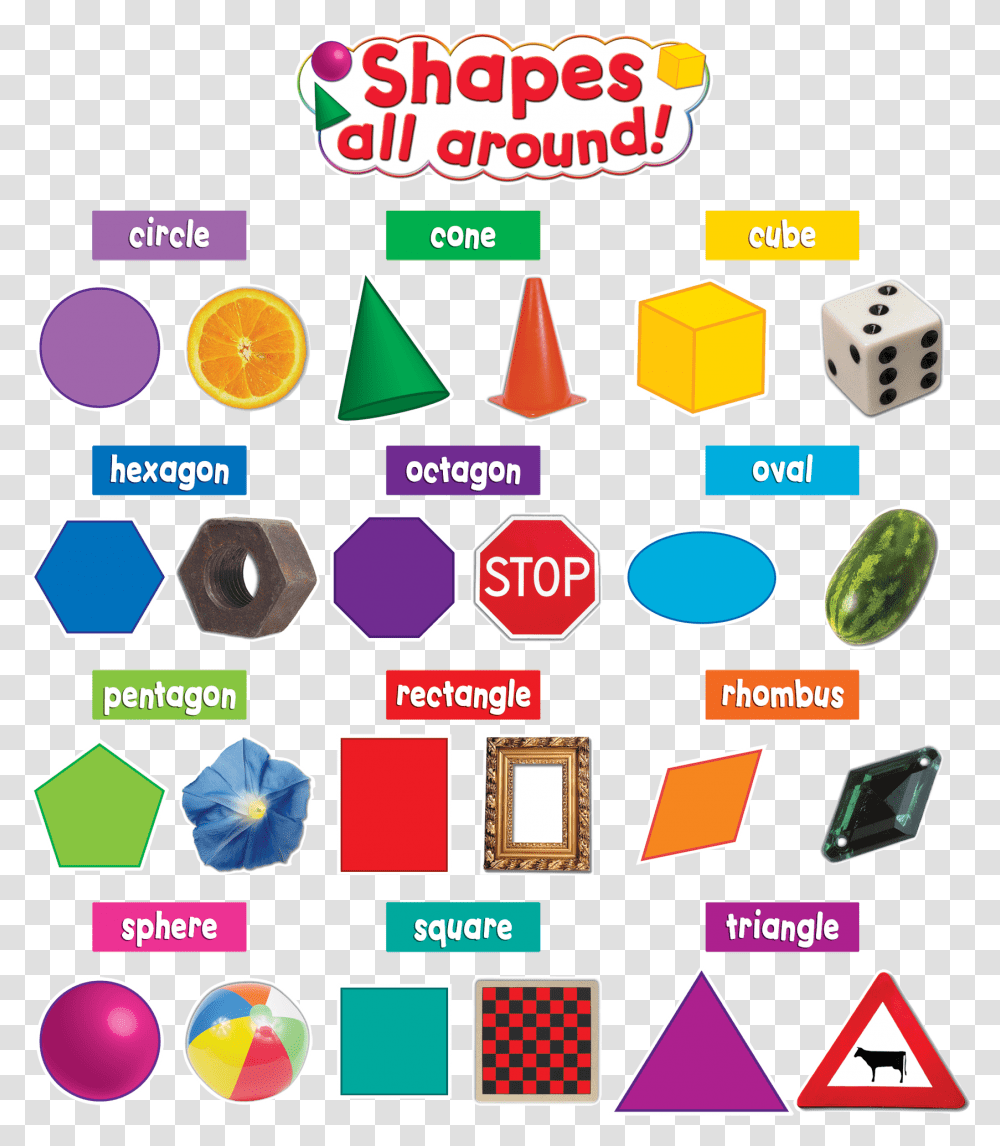 Shapes All Around Mini Bulletin Board Pentagon Shape Around Us, Flyer, Poster, Paper, Advertisement Transparent Png