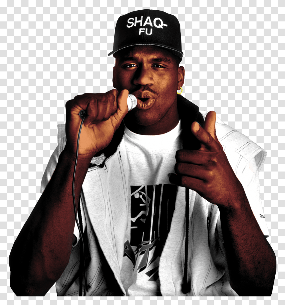 Shaq Rapping, Person, Finger, Crowd Transparent Png