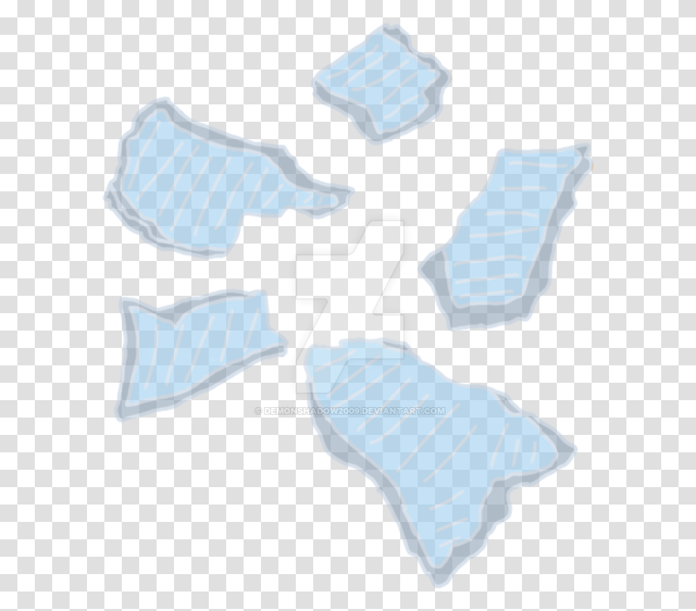 Shards Of Glass Map, Arrowhead, Pillow, Cushion, Ice Transparent Png