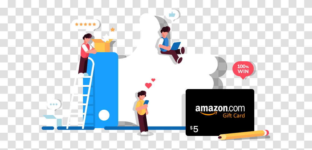 Share A Review To Receive Amazon Gift Card, Person, Text, Crowd, Art Transparent Png