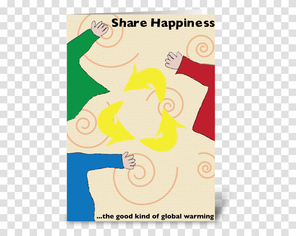 Share Happiness Greeting Card Happy Hearts Fund, Poster, Advertisement, Paper Transparent Png