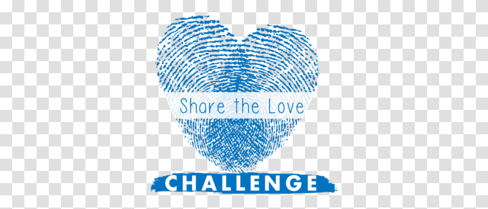 Share The Love Event Logo Heart Shaped Fingerprint, Text, Screen, Electronics, Alphabet Transparent Png