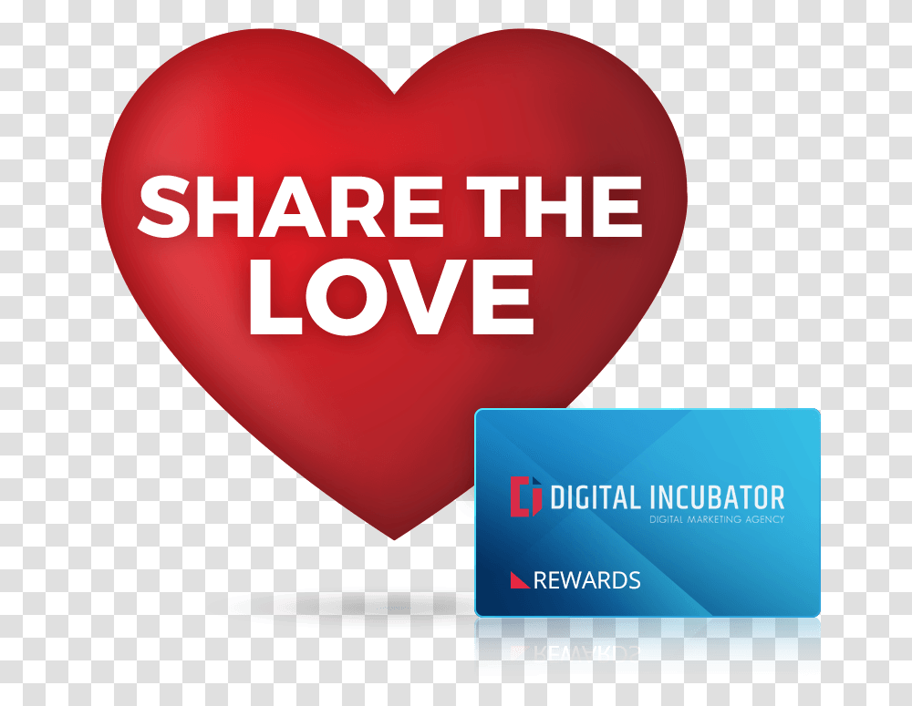 Share The Love Heart, Text, Paper, Business Card Transparent Png