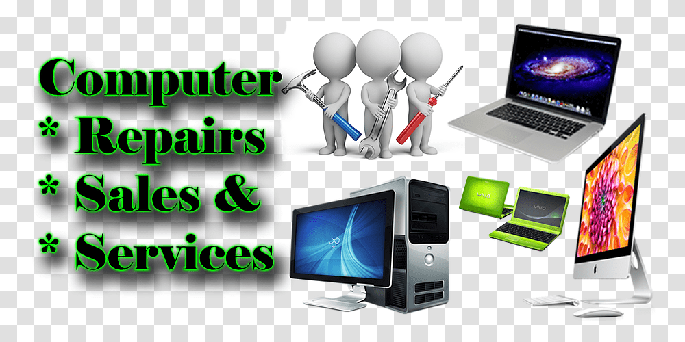 Share This Computers And Laptops Repairs Full Size Computer And Laptop Services, Electronics, Pc, Monitor, Screen Transparent Png