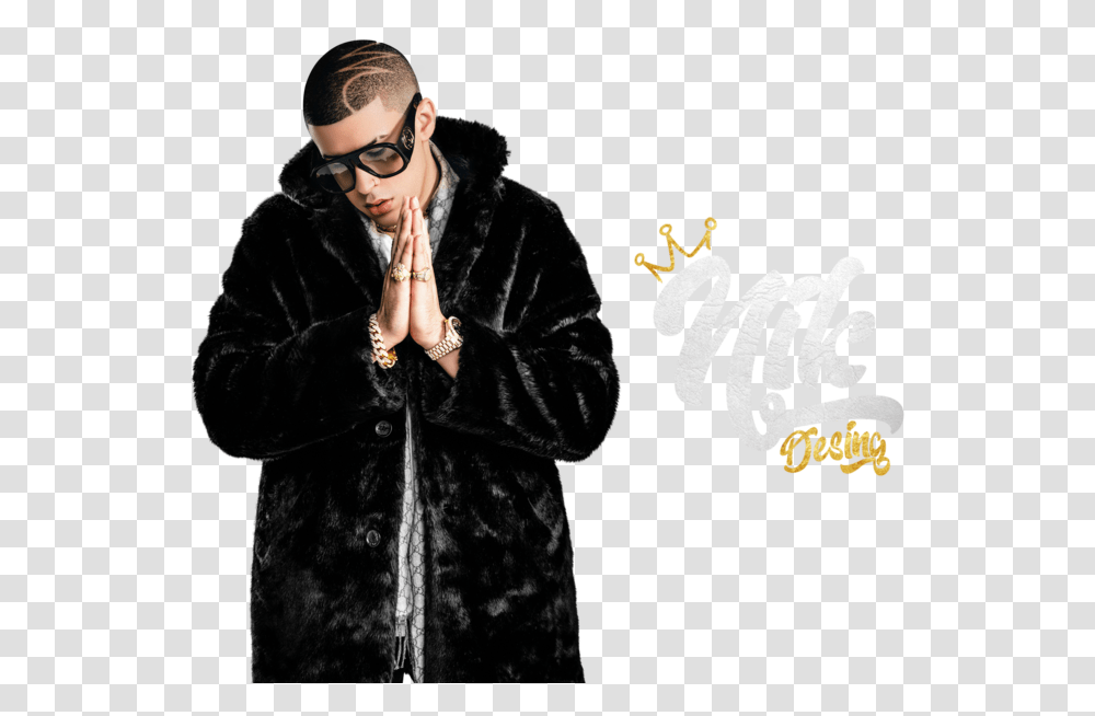 Share This Image Bad Bunny Hd, Apparel, Coat, Overcoat Transparent Png
