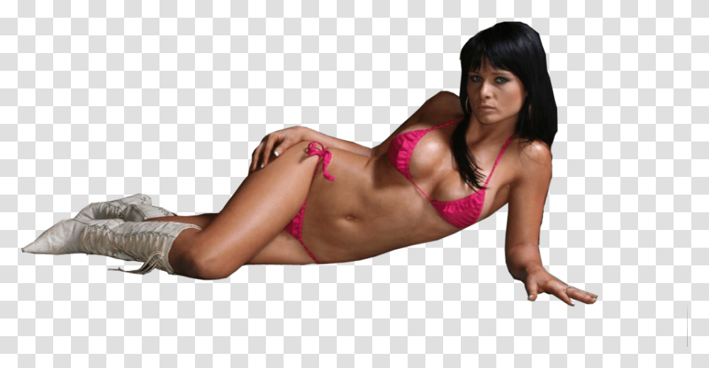Share This Image Bikini Babe Lying Down, Swimwear, Person, Female Transparent Png
