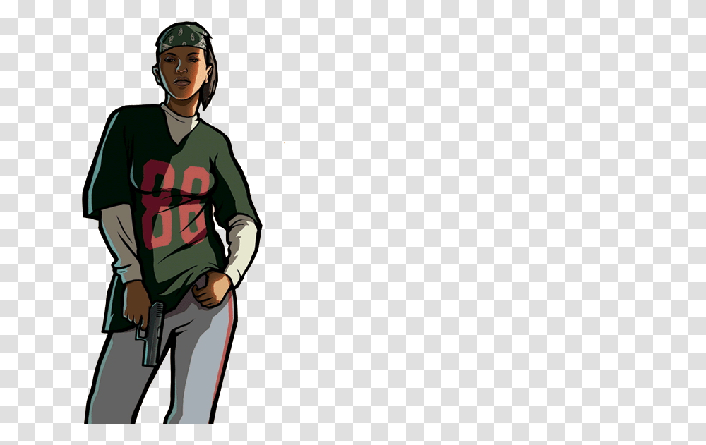 Share This Image Gta Sa Denise Robinson, Person, Military Uniform, Helmet, People Transparent Png