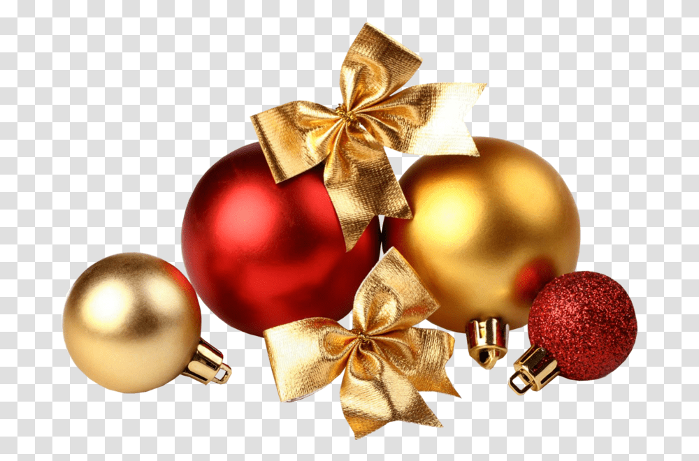 Share This Image Red And Gold Christmas Decorations, Gift Transparent Png