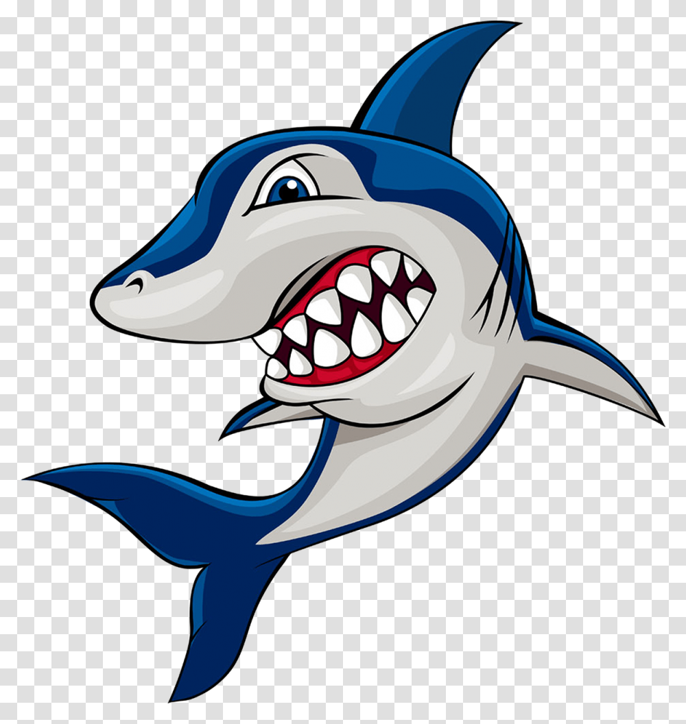 Shark Cartoon Clip Art Sharp Teeth Shark Clipart, Great White Shark, Sea Life, Fish, Animal Transparent Png