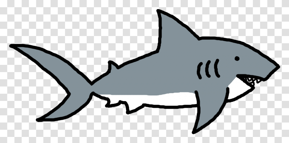 Shark Clip Art Black And White, Fish, Animal, Sea Life, Person Transparent Png