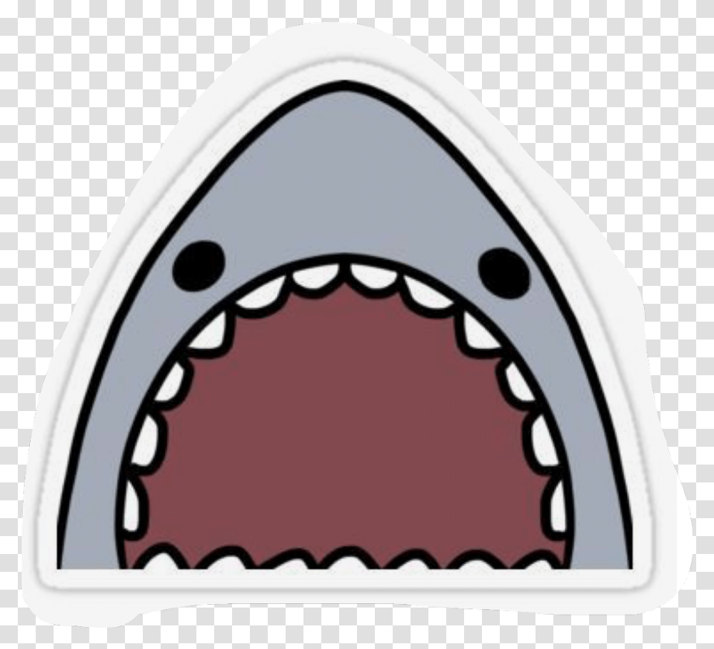 Shark Cute Ocean Freetoedit Shark Stickers, Label, Helmet Transparent Png