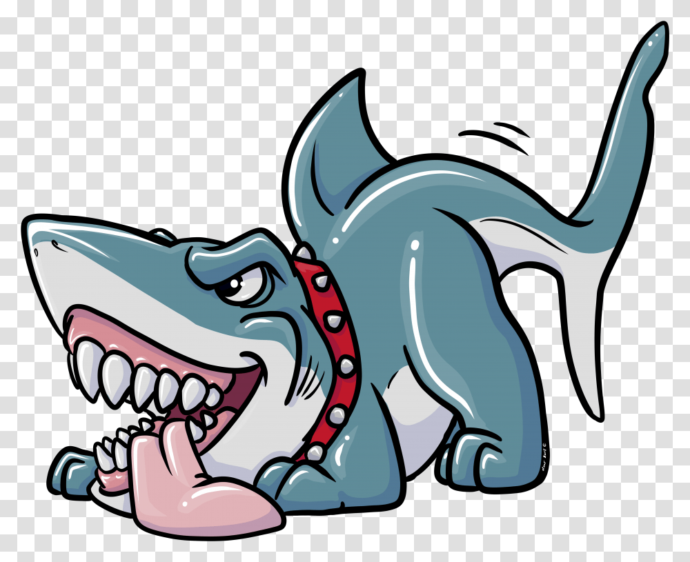 Shark Dog Cartoon, Animal, Teeth, Mouth, Lip Transparent Png