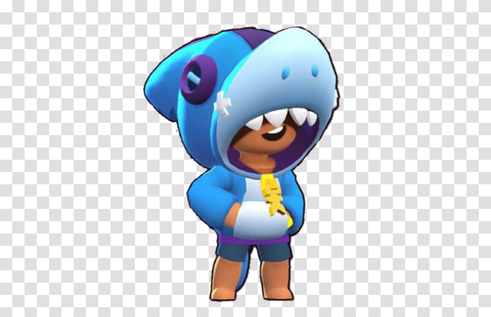 Shark Leon Without The Background If Brawl Stars Shark Leon, Toy, Super Mario, Figurine Transparent Png