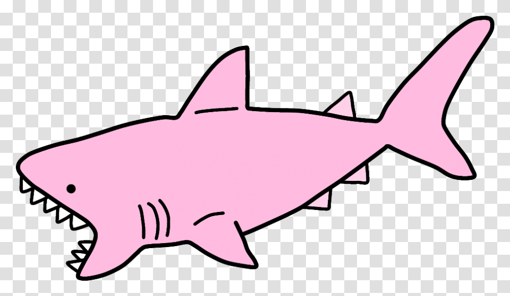 Shark Pink Pastel Light Cute Animal Water Teeth Cretoxyrhina, Sea Life, Axe, Tool, Fish Transparent Png