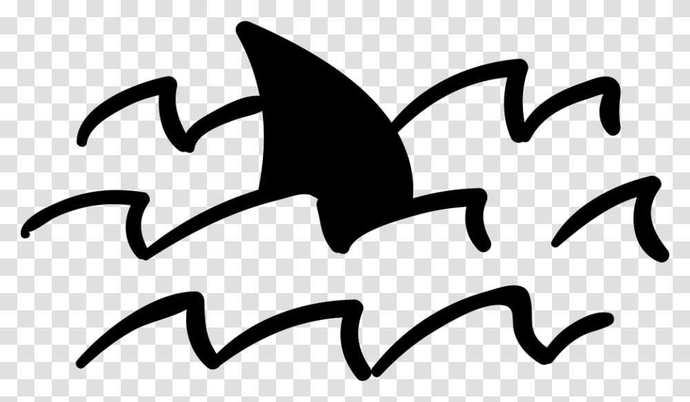 Shark, Stencil, Silhouette Transparent Png