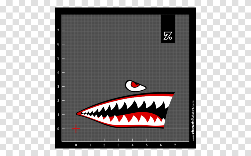 Shark Teeth Sticker Set, Label, Number Transparent Png